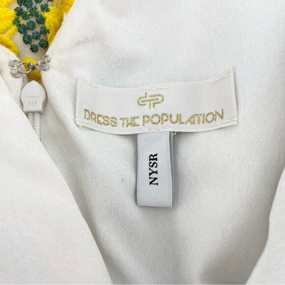 Dress the Population Yellow and Green Midi Dress - Picture 10 of 12